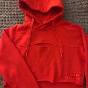 Gym shark cropped hoodie. Size small